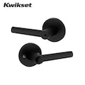 Kwikset Kwikset: Milan Entry Lever with Round Rose / Iron Black  / with SmartKey Technology KWS-156MIL-RDT-SMT-514